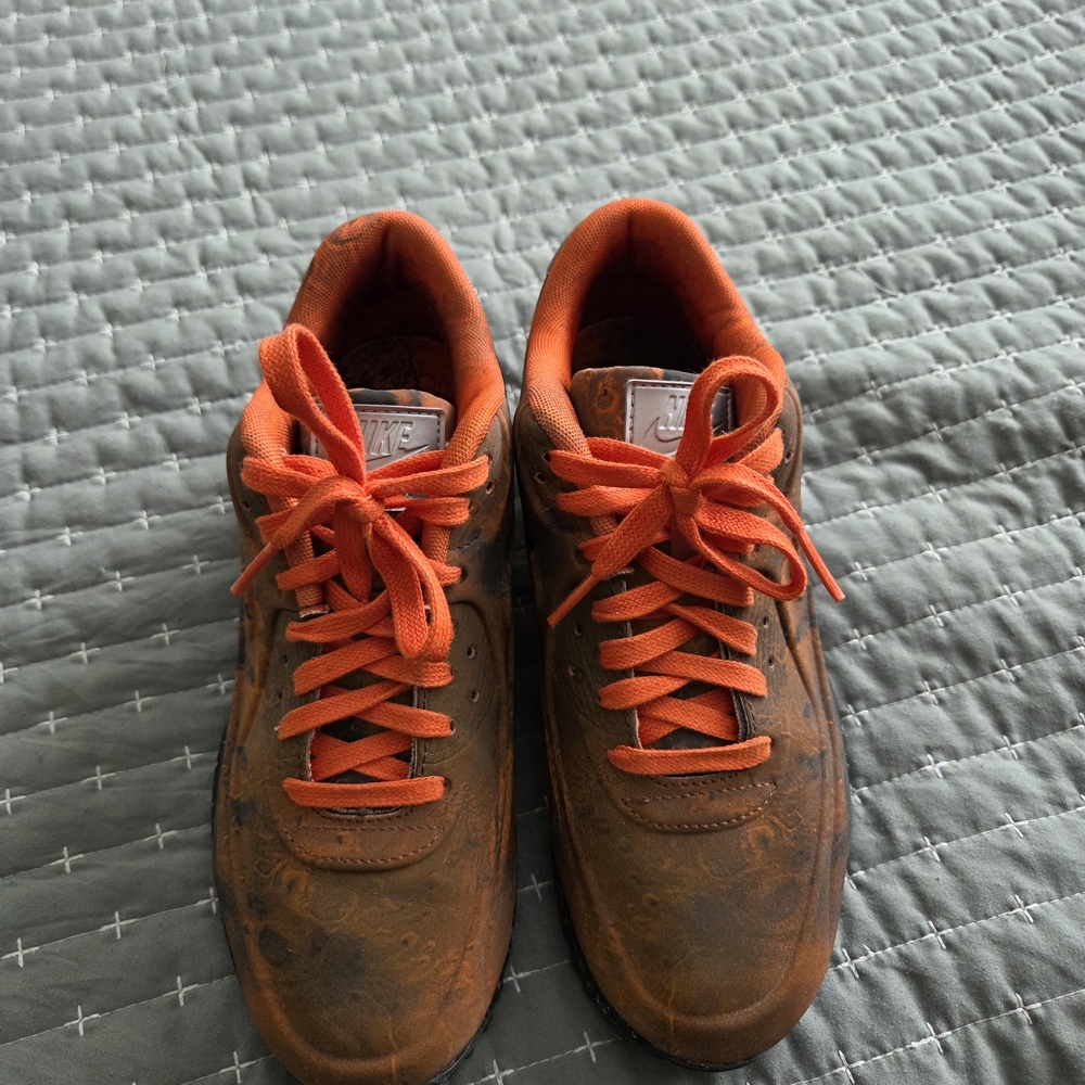 Nike Women’s Orange Lace-Up Sneakers